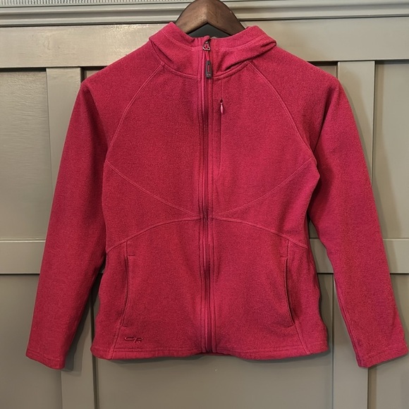Outdoor Research Soleil Hoody Fleece Full Zip Pink Packable Size Small - Picture 1 of 8